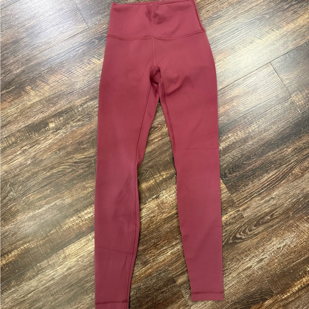 lululemon athletica Maroon High-Rise Leggings